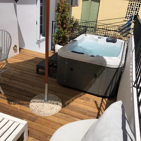 Evagelia's Deluxe Villa-roof Jacuzzi Villa Skopelos Town